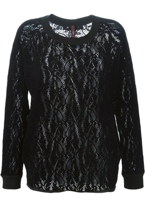 High 'Assume' lace top - Black