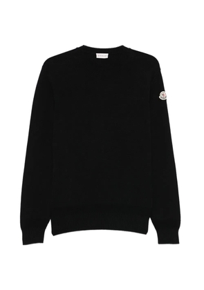 Moncler crew neck knit jumper - Black