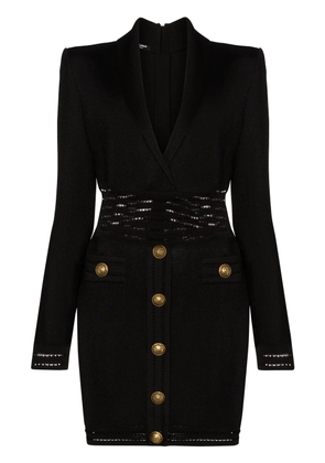 Balmain fine-knit bodycon dress - Black