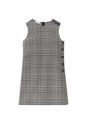 Lafayette 148 plaid-pattern mini dress - Black