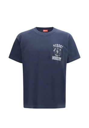 Diesel appliqué T-Norm-V14 appliqué T-shirt - Blue