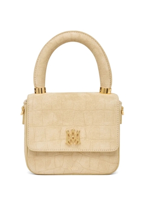 AMIRI croc-embossed satchel bag - Neutrals
