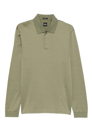 BOSS Paddo long-sleeves polo shirt - Green