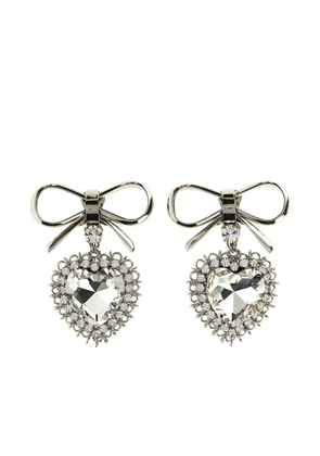 Alessandra Rich Bow earrings - Silver