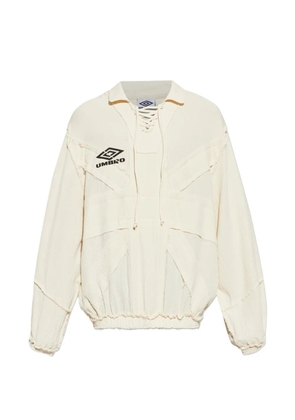 UMBRO lace-up long-sleeved sweatshirt - Neutrals