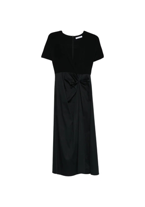 Max Mara velvet knot dress - Black