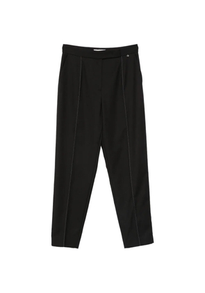 NISSA dotted-seam trousers - Black