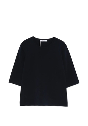 Max Mara Mxpfaida round-neck short-sleeve top - Blue