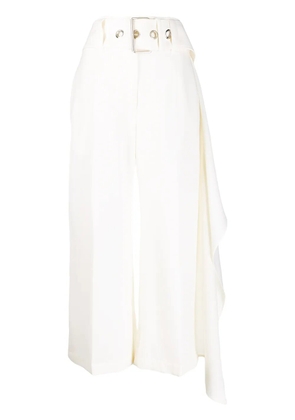 JW Anderson belted cropped trousers - White