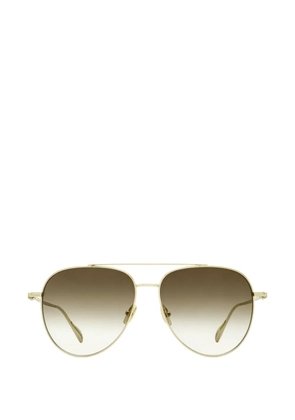 Ferragamo Eyewear double-bridge pilot sunglasses - Gold
