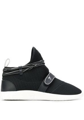 Giuseppe Zanotti logo sock sneakers - Black
