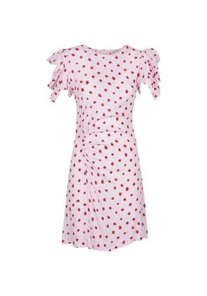 MAR DE MARGARITAS ruffled-sleeves dress - Pink