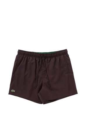 Lacoste logo swim shorts - Brown
