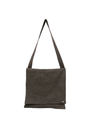 OUR LEGACY Slack cotton shoulder bag - Brown