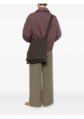 OUR LEGACY Slack cotton shoulder bag - Brown