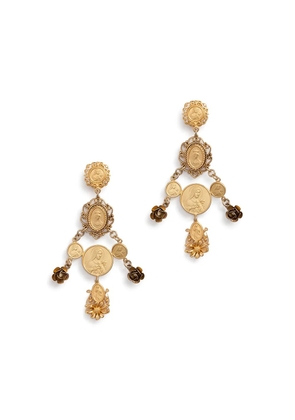 Dolce & Gabbana embellished pendant earrings - Gold