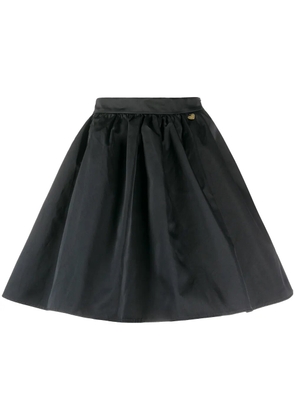 TWINSET heart-charm pleated mini skirt - Black