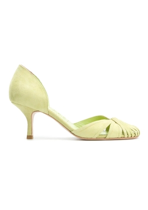 Sarah Chofakian panelled pumps - Green