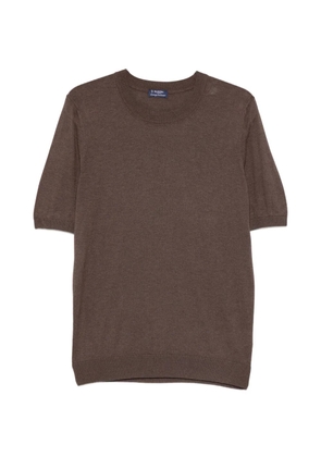 Barba short-sleeve crew-neck T-shirt - Brown