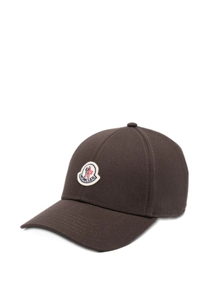 Moncler logo-patch baseball cap - Brown