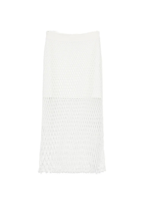 Simkhai white midi skirt