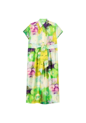 PSOPHIA belted floral dress - Green