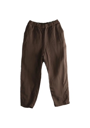 Casey Casey Fabi elastic-waistband trousers - Brown