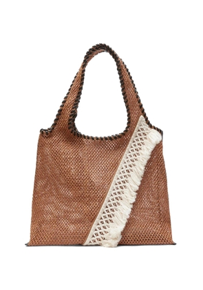 3.1 Phillip Lim fringed woven tote bag - Brown