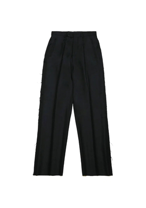 Paura Troy frayed trousers - Black