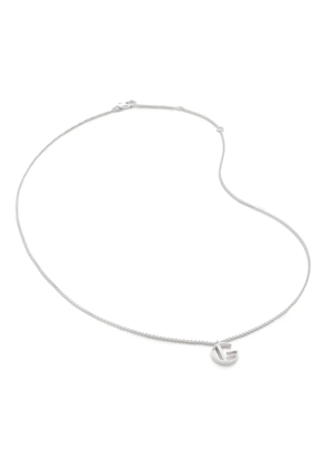 Monica Vinader alphabet G-pendant necklace - Silver