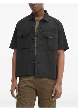 C.P. Company Popeline pocket short-sleeve shirt - Black