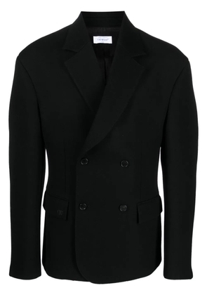Off-White double-breasted virgin-wool blazer - Black