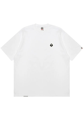AAPE BY *A BATHING APE® logo appliqué cotton t-shirt - Yellow