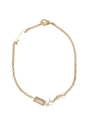 Saint Laurent logo-charm bracelet - Gold