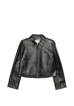 Low Classic collared zip jacket - Black