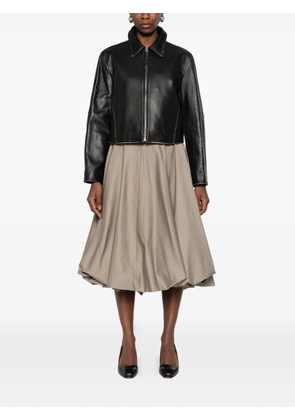 Low Classic collared zip jacket - Black