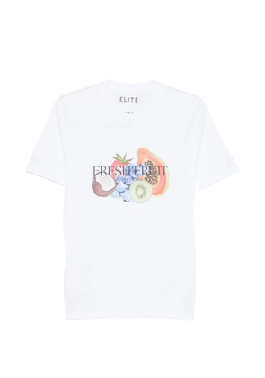 Elite fruit-print short-sleeve T-shirt - White