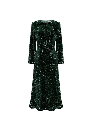 POST MERIDIEM sequin-embellished midi dress - Green