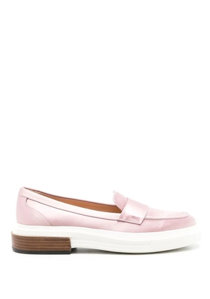 Tod's satin-finish effect loafers - Pink