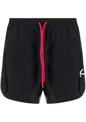 District Vision logo-print track shorts - Black