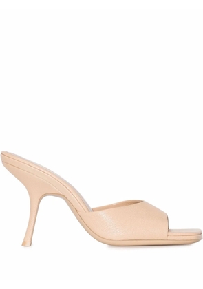BY FAR Mora 115mm open-toe sandals - Neutrals