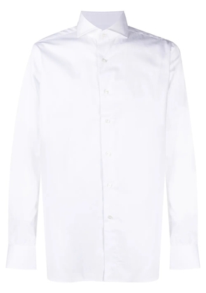 Xacus spread-collar cotton shirt - White