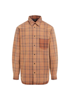 EGONlab. tartan check shirt - Orange