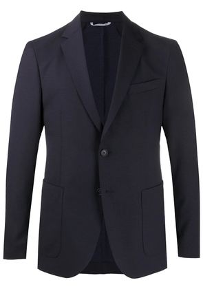 BOSS single-breasted notched lapels blazer - Blue