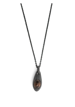 Parts of Four Chrysalis necklace - Grey