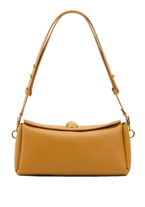 AMI Paris mini Carrousel leather shoulder bag - Brown