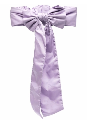 RED(V) bow-detail waist belt - Purple