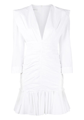Philosophy Di Lorenzo Serafini pleated peplum hem mini dress - White