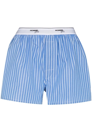 HommeGirls logo-waistband striped boxers - Blue