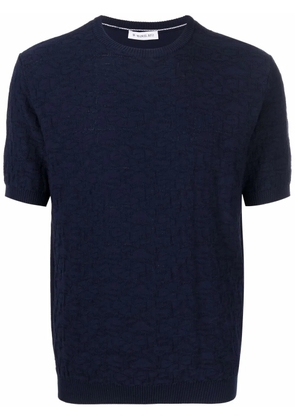 Manuel Ritz floral-print cotton T-shirt - Blue